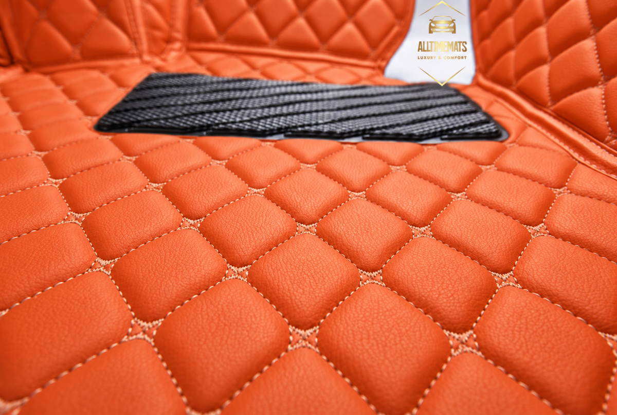Luxurious Orange Floor Mats