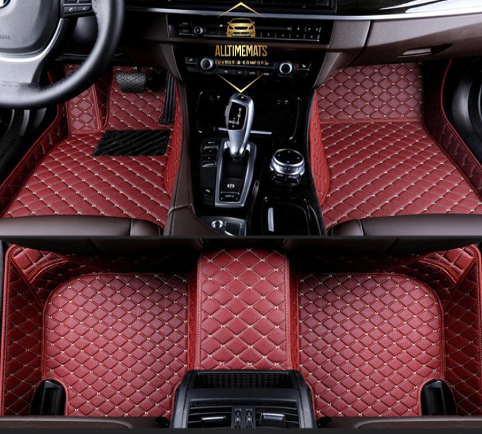 Leather floor discount mats