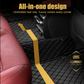 Luxurious Solid Black Floor Mats