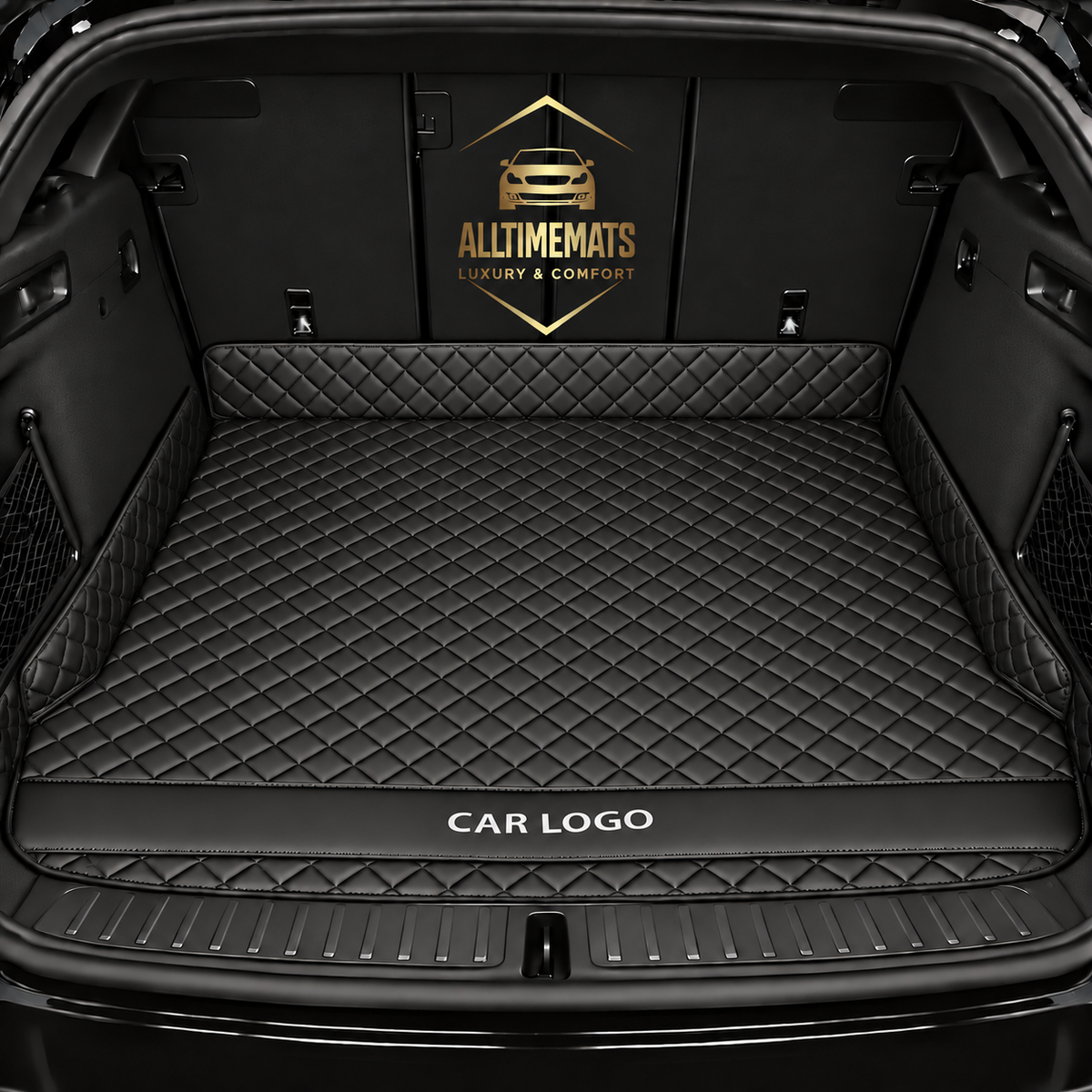 Luxurious Solid Black Trunk Liner