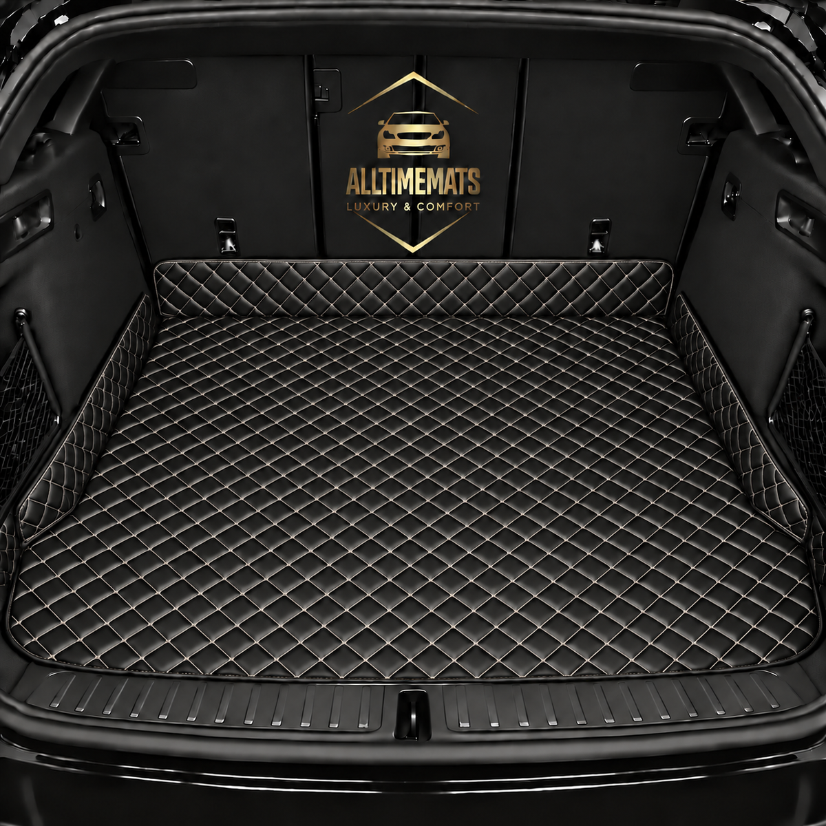 Luxurious Black/Beige Trunk Liner