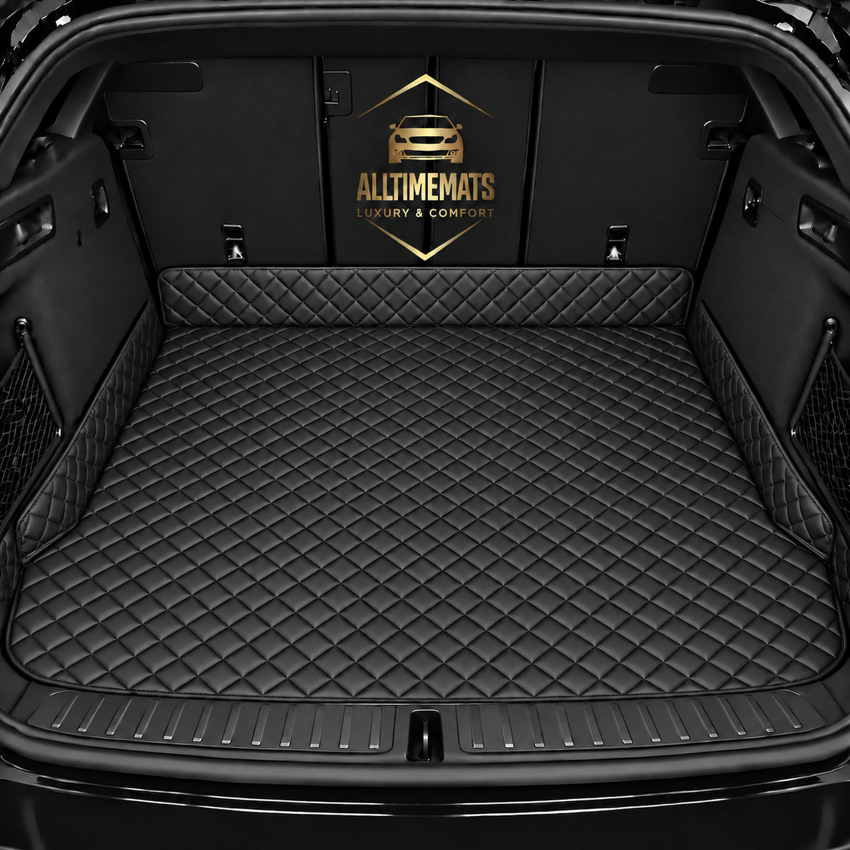 Luxurious Solid Black Trunk Liner