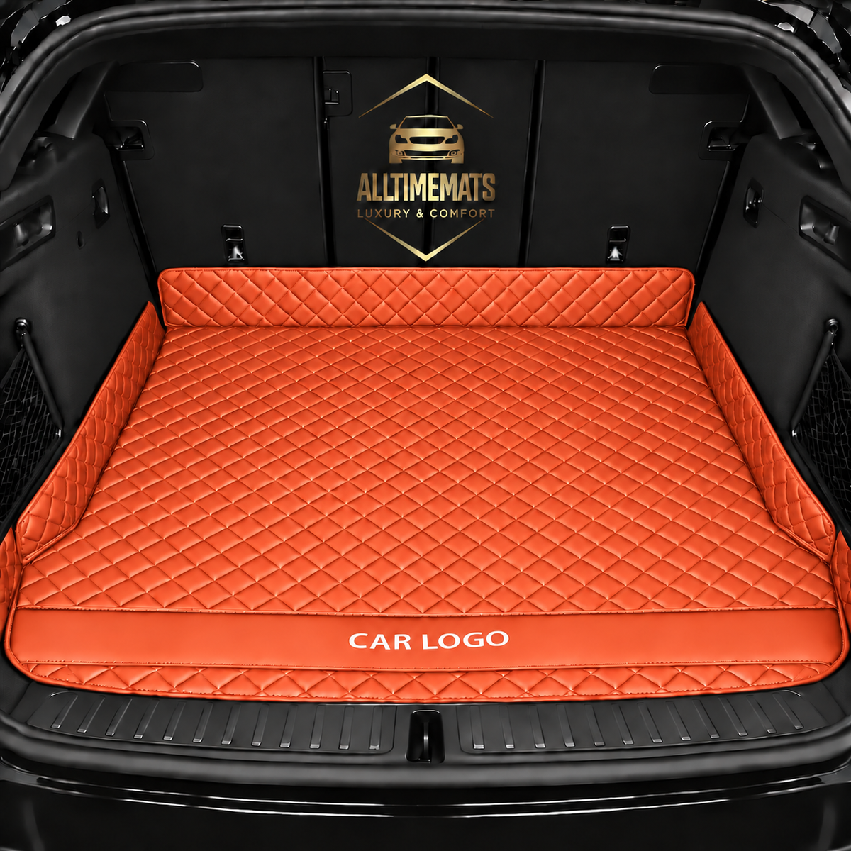 Luxurious Orange Trunk Liner