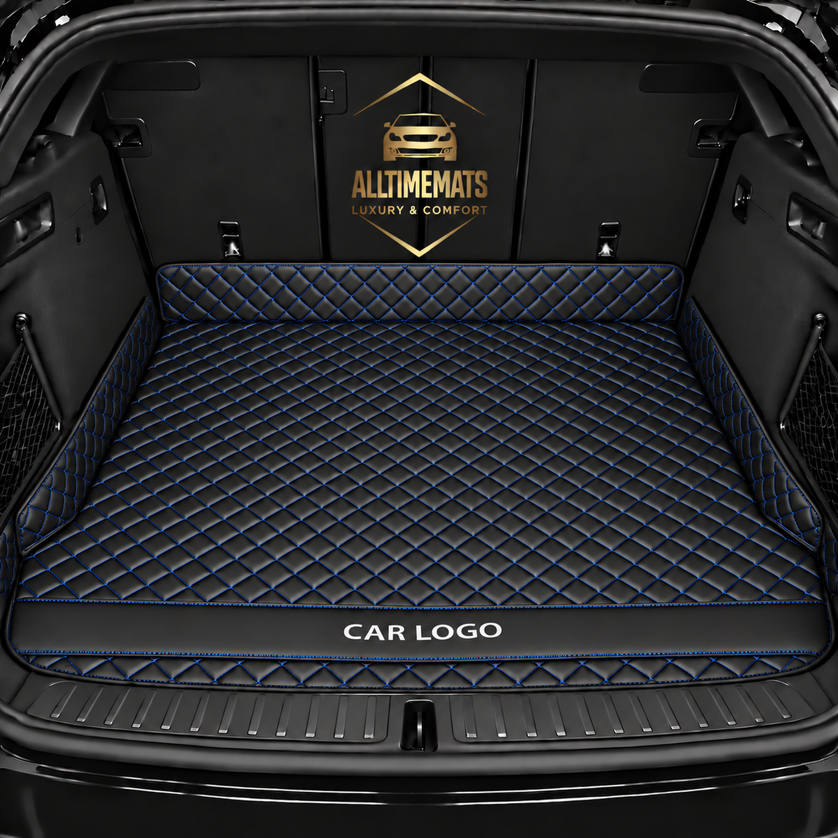 Luxurious Black/Blue Trunk Liner