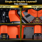Luxurious Orange Floor Mats