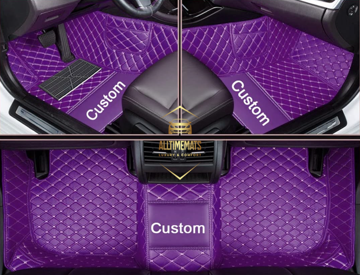 Luxurious Purple Floor Mats