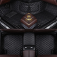 Luxurious Solid Black Floor Mats