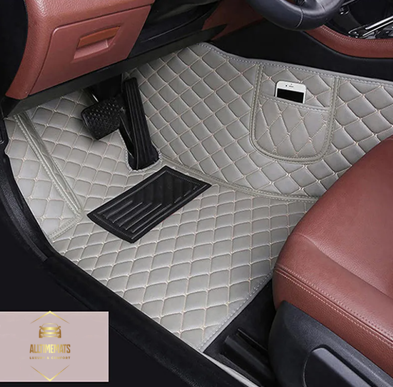 Grey floor mats shop for the car