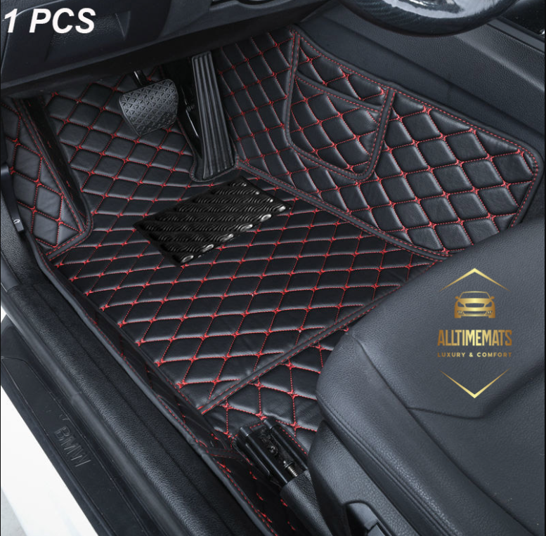 Luxurious Black/Red Floor Mats