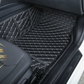 Luxurious Black/Beige Floor Mats