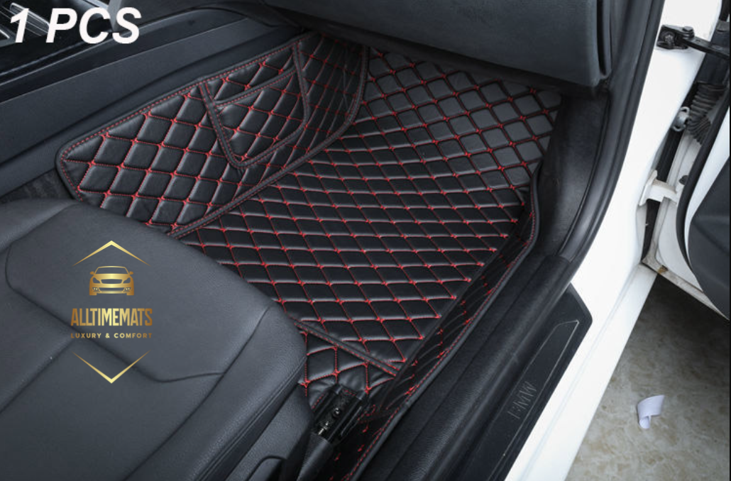 Luxurious Black/Red Floor Mats