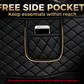 Luxurious Solid Black Floor Mats