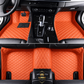 Luxurious Orange Floor Mats