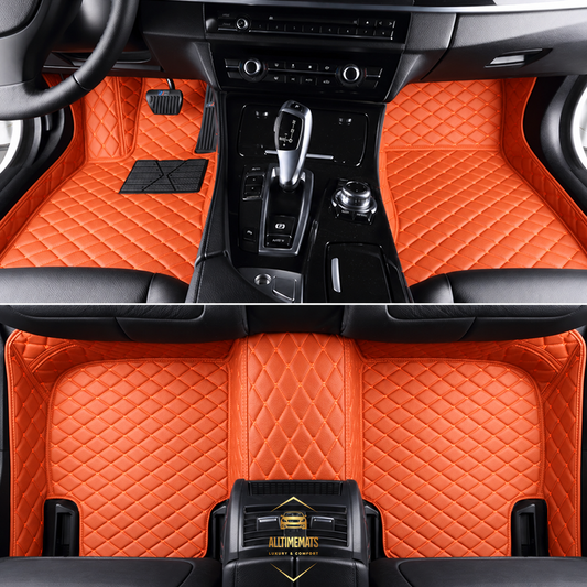 Luxurious Orange Floor Mats