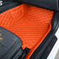 Luxurious Orange Floor Mats