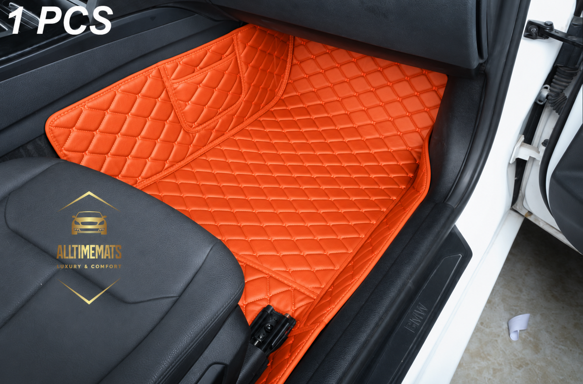 Luxurious Orange Floor Mats