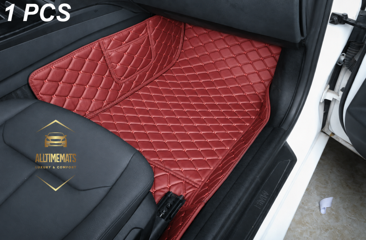 Luxurious Wine Red Floor Mats