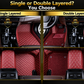 Luxurious Wine Red Floor Mats