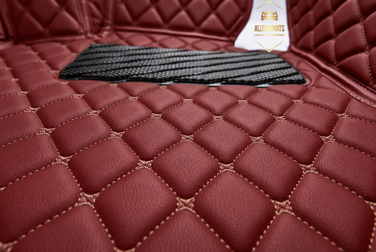 Luxurious Wine Red Floor Mats