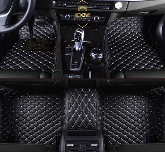 Black/Beige Car Mats/Floor mats for Honda, BMW, Ford, VOLVO, Nissan, Hyundai, Jeep aerial view