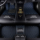 Black/Blue Car Mats/Floor mats for Honda, BMW, Ford, VOLVO, Nissan, Hyundai, Jeep with logos 