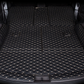 Black/Beige Full Cargo Trunk mat/liner, partial for Honda, BMW, Ford, VOLVO, Nissan, Hyundai, Jeep aerial view. seat function #2