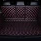 Black/Red Cargo Trunk mat/liner, partial for Honda, BMW, Ford, VOLVO, Nissan, Hyundai, Jeep aerial view
