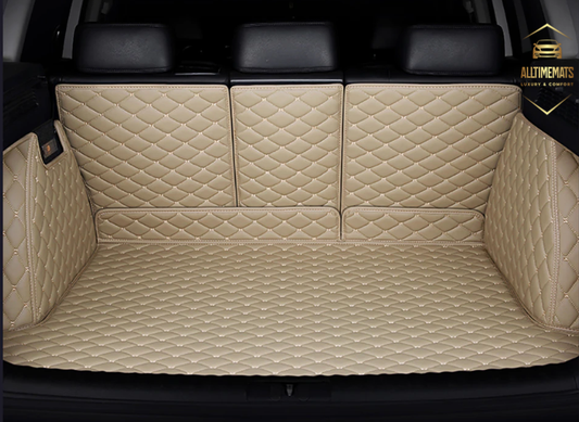 Cream Full Cargo Trunk mat/liner, partial for Honda, BMW, Ford, VOLVO, Nissan, Hyundai, Jeep aerial view