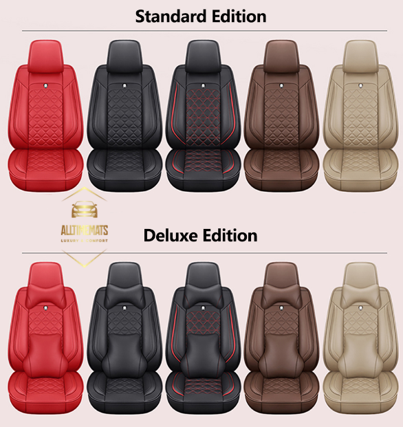 Coffee leather car seat covers for honda, hyundai, nissan, ford, toyota, chevy, jeep, dodge other colors