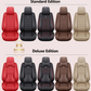 Scarlet Red leather car seat covers for honda, hyundai, nissan, ford, toyota, chevy, jeep, dodge color options