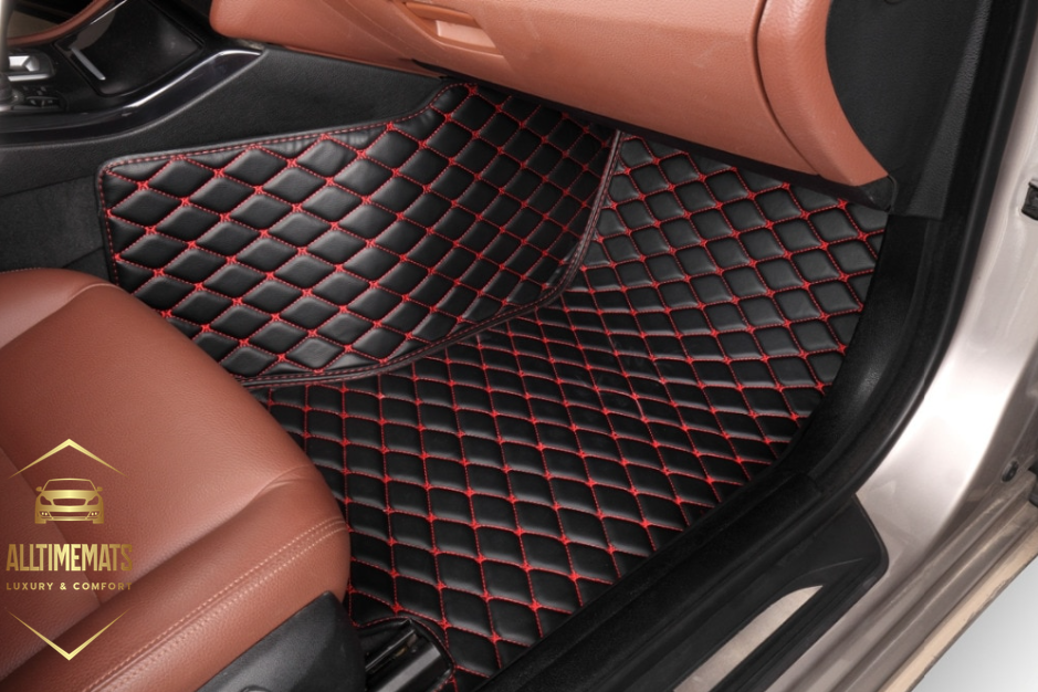 Black/Red Car Mats/Floor mats for Honda, BMW, Ford, VOLVO, Nissan passenger's mat