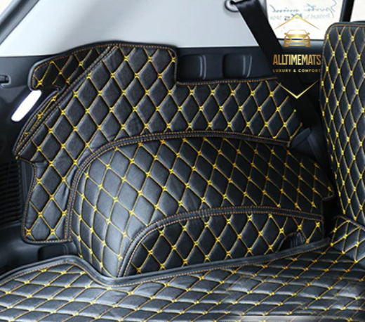 Black Gold Full Cargo Trunk mat/liner, partial for Honda, BMW, Ford, VOLVO, Nissan, Hyundai, Jeep aerial view side view