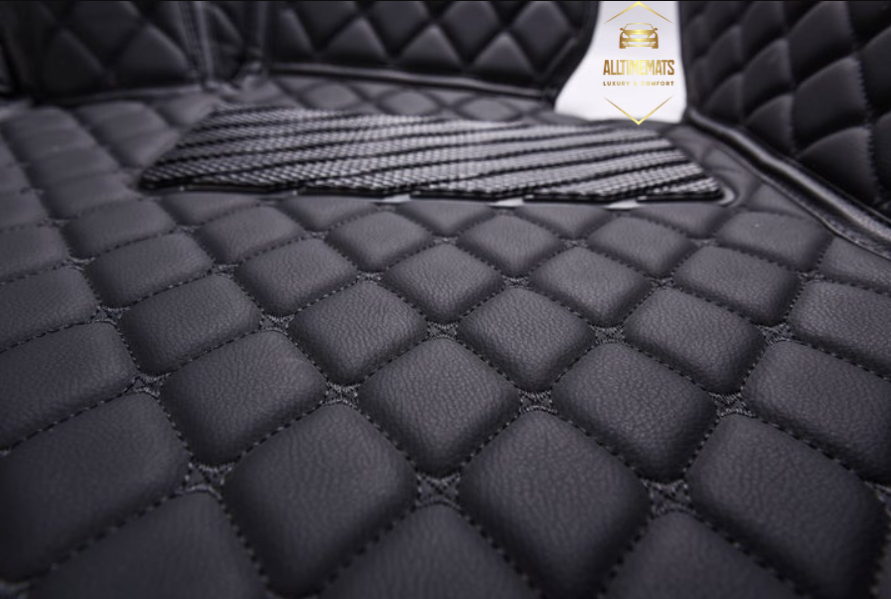 Black Car Mats/Floor mats for Honda, BMW, Ford, VOLVO, Nissan close up view