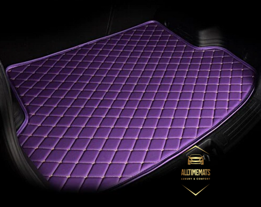 Purple Partial Cargo Trunk mat/liner for Honda, BMW, Ford, VOLVO, Nissan, Hyundai, Jeep. aerial view