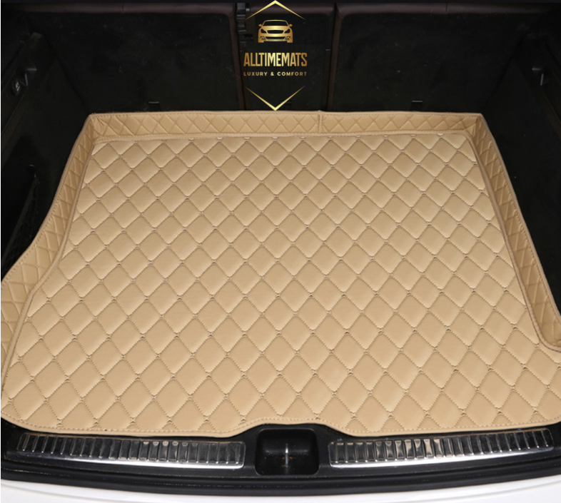 Cream Partial Cargo Trunk mat/liner, partial for Honda, BMW, Ford, VOLVO, Nissan, Hyundai, Jeep aerial view center