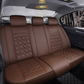 Coffee leather car seat covers for honda, hyundai, nissan, ford, toyota, chevy, jeep, dodge back row