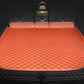 Orange Partial Cargo Trunk mat/liner for Honda, BMW, Ford, VOLVO, Nissan, Hyundai, Jeep. aerial view