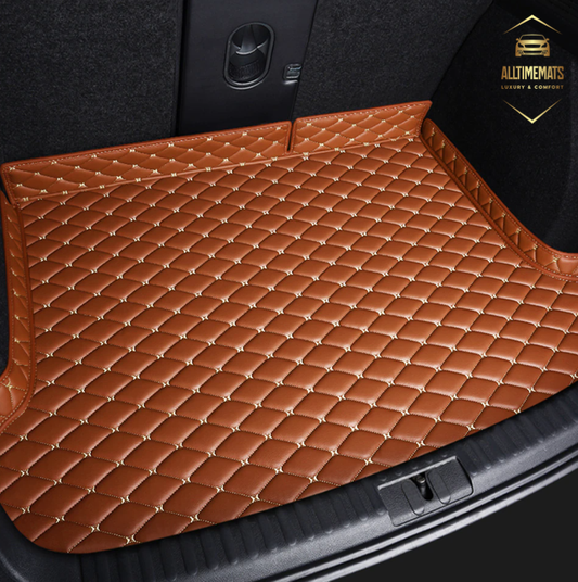 Brown Partial Cargo Trunk mat/liner, partial for Honda, BMW, Ford, VOLVO, Nissan, Hyundai, Jeep aerial view