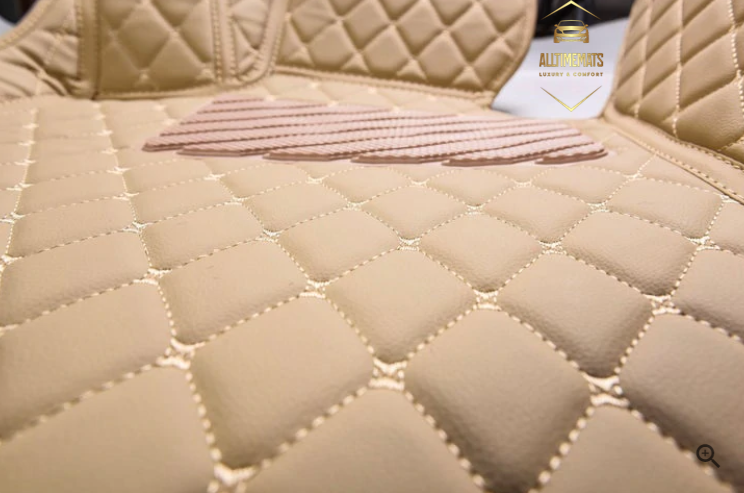 Cream Car Mats/Floor mats for Honda, BMW, Ford, VOLVO, Nissan, Hyundai, Jeep close up view