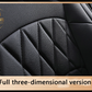 Supreme black leather car seat covers for honda, hyundai, nissan, ford, toyota, chevy, jeep, dodge close up view