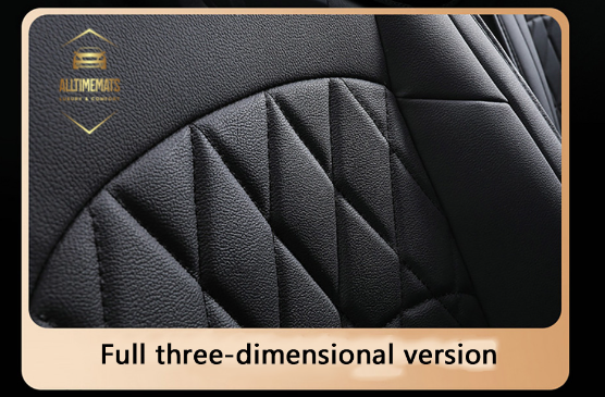 Supreme black leather car seat covers for honda, hyundai, nissan, ford, toyota, chevy, jeep, dodge close up view