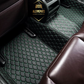 Black/Green Car Mats/Floor mats for Honda, BMW, Ford, VOLVO, Nissan, Hyundai, Jeep back row