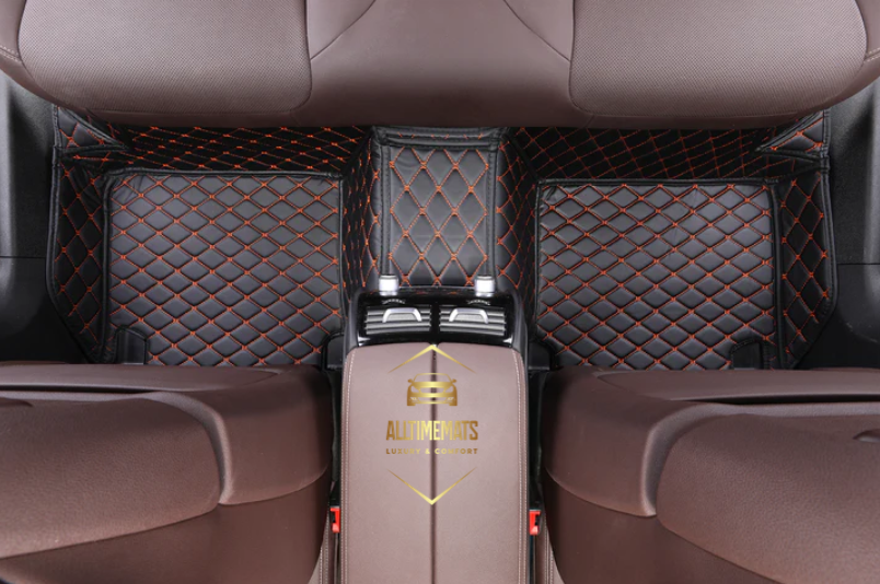 Black Orange Car Mats/Floor mats for Honda, BMW, Ford, VOLVO, Nissan, Hyundai, Jeep back row