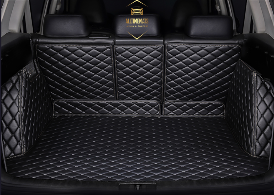 Black Cargo Trunk mat/liner for Honda, BMW, Ford, VOLVO, Nissan, Hyundai, Jeep aerial view