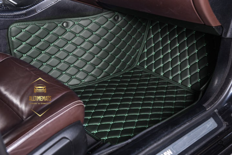 Black/Green Car Mats/Floor mats for Honda, BMW, Ford, VOLVO, Nissan, Hyundai, Jeep passenger's mat