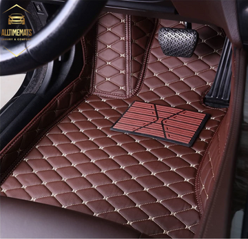 Leather best sale floor mats