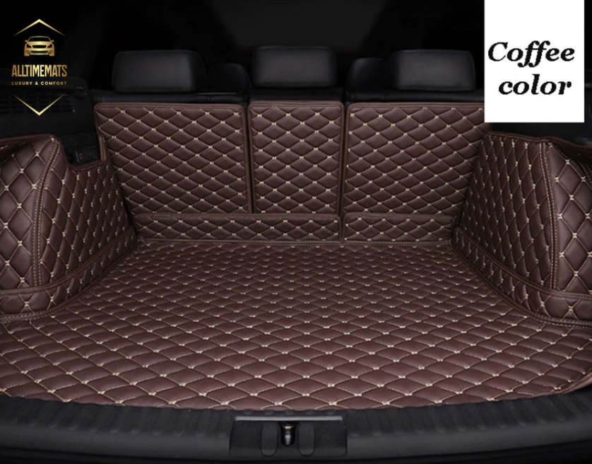 Coffee Full Cargo Trunk mat/liner, partial for Honda, BMW, Ford, VOLVO, Nissan, Hyundai, Jeep aerial view