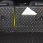 Black/white Full Cargo Trunk mat/liner, partial for Honda, BMW, Ford, VOLVO, Nissan, Hyundai, Jeep back seat view