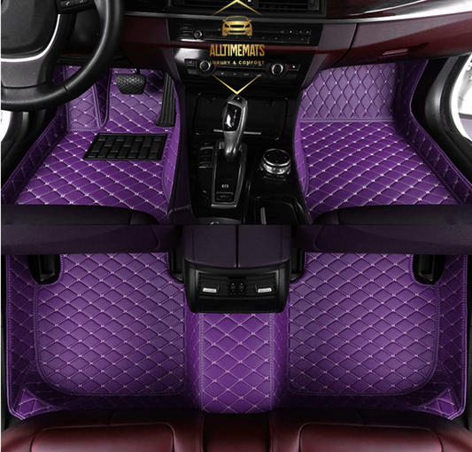 Purple Car Mats/Floor mats for Honda, BMW, Ford, VOLVO, Nissan, Hyundai, Jeep aerial view