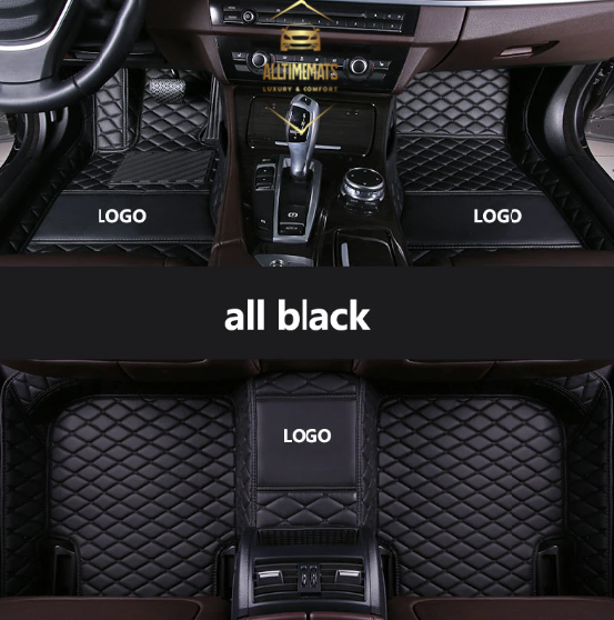 Black Car Mats/Floor mats for Honda, BMW, Ford, VOLVO, Nissan with logos\